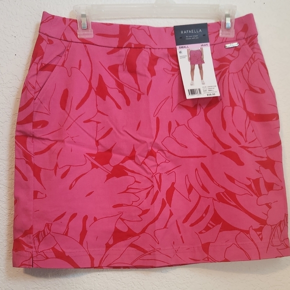 NWT Rafaella Carmine Rose Skort with Pockets, Size‎ S - Picture 1 of 6